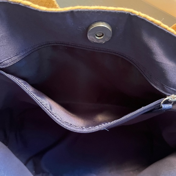 Draper James Tan Woven Tote Bag - Picture 3 of 11